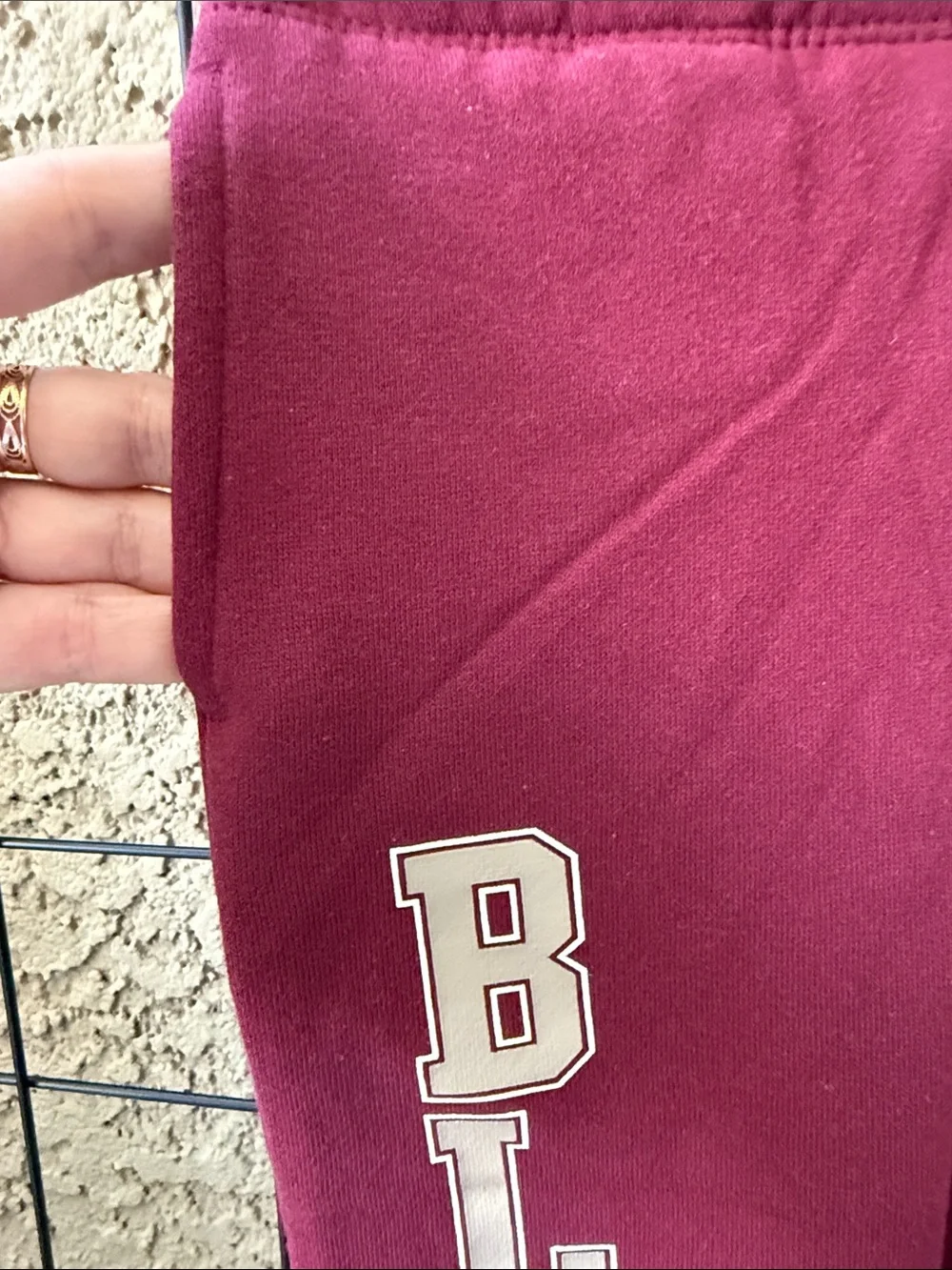 New Gap Kids' Maroon Sweatpants with Character Patch